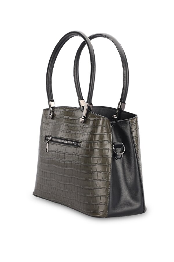 Merry Lane ROMA KROKO Kadın El Çantası Haki