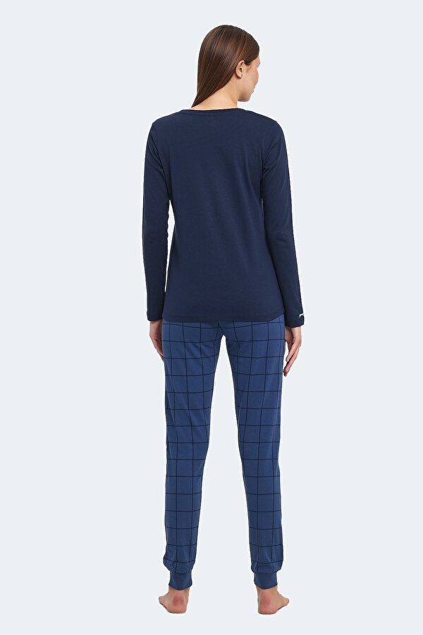 Slazenger PAOLINA IN Kadın Pijama Lacivert / Turkuaz