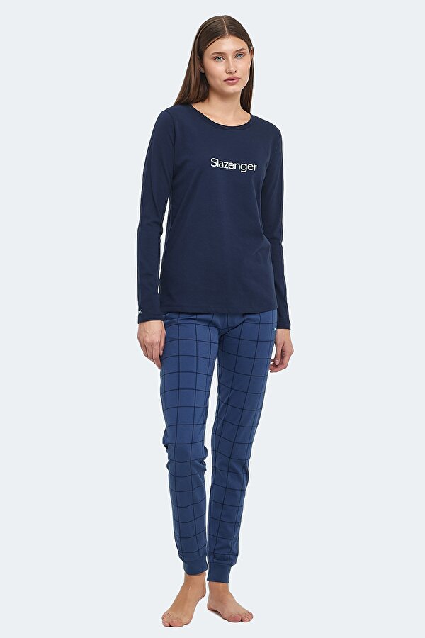 Slazenger PAOLINA IN Kadın Pijama Lacivert / Turkuaz
