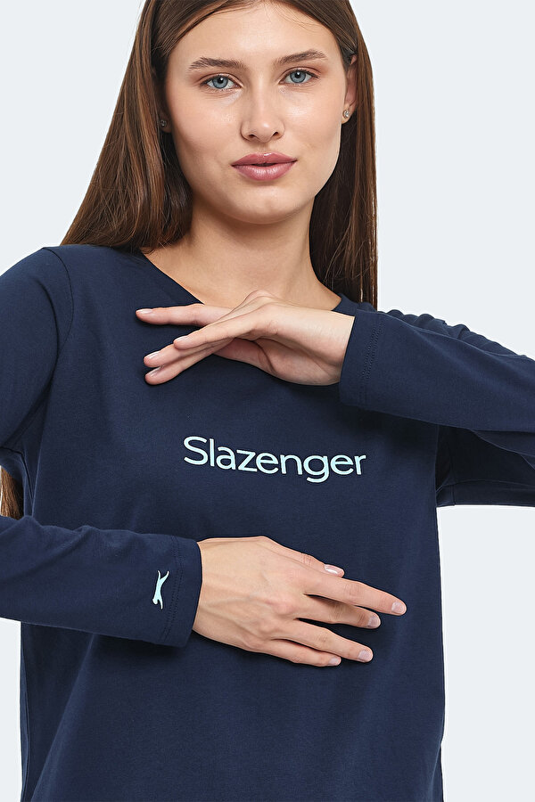 Slazenger PAOLINA IN Kadın Pijama Lacivert / Turkuaz