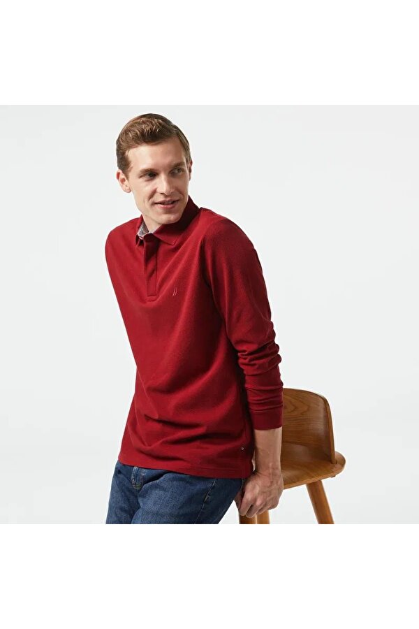NAUTICA Erkek Polo Yaka Sweatshirt
