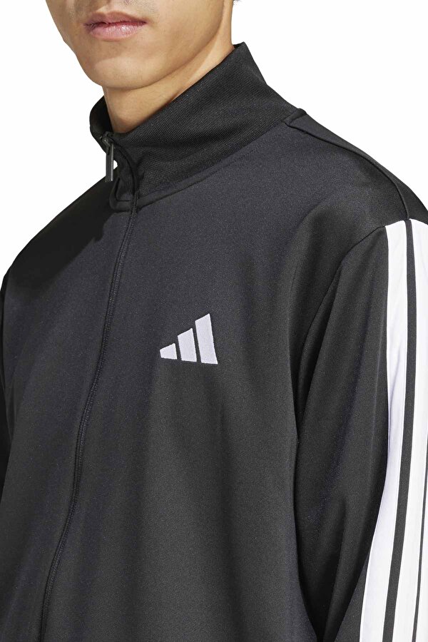 adidas M 3S FT TT TS       BLACK Siyah Erkek Eşofman Takımı