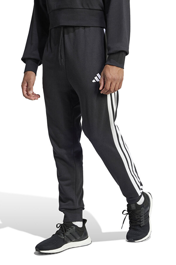 adidas M 3S FT TC PT       BLACK Siyah Erkek Eşofman Altı
