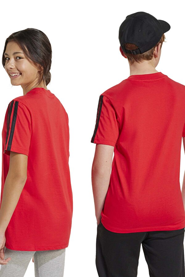 adidas J 3S TEE 160        PURRU Kırmızı Unisex Kısa Kol T-Shirt