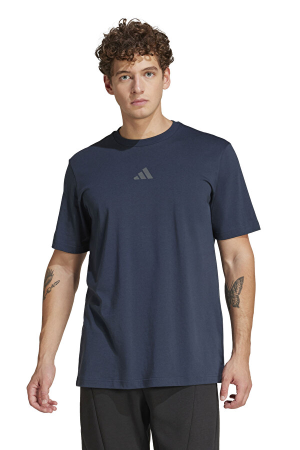 adidas M YOGA G T          AURIN Lacivert Erkek Kısa Kol T-Shirt