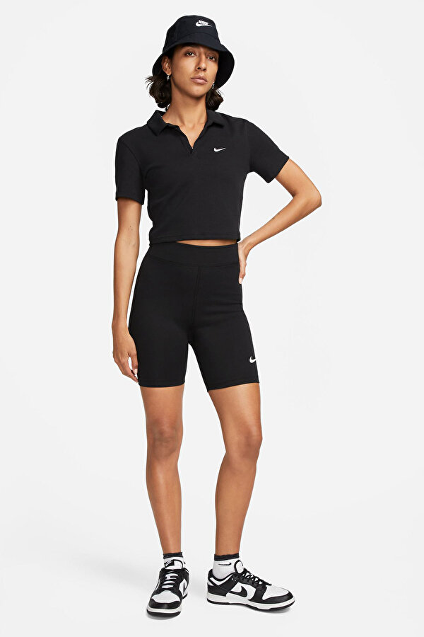 Nike W NSW NK CLSC HR 8IN SHOR Siyah Kadın Şort