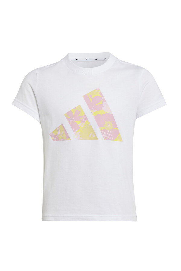 adidas JG FLWR T           WHITE Beyaz Kız Çocuk Kısa Kol T-Shirt