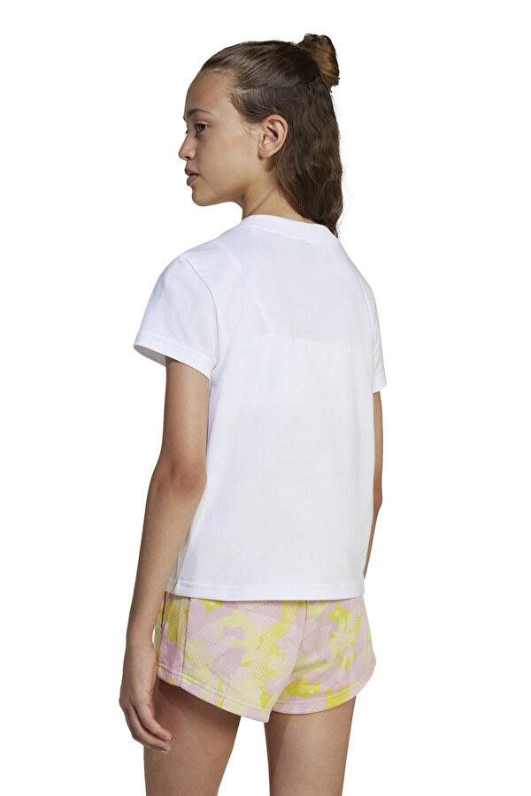 adidas JG FLWR T           WHITE Beyaz Kız Çocuk Kısa Kol T-Shirt