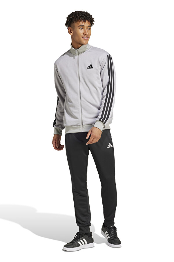 adidas M 3S FT TT TS       MGREY GRI Erkek Eşofman Takımı