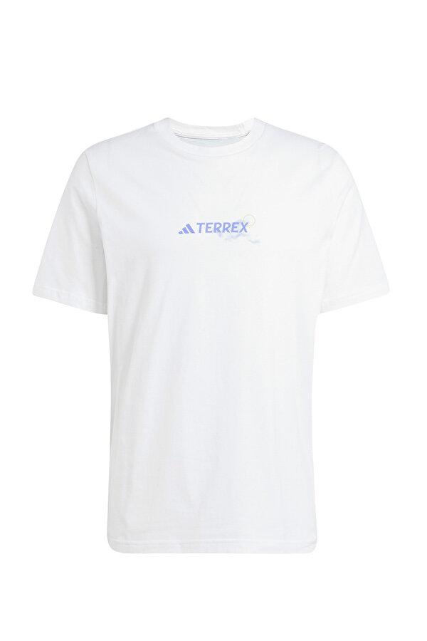 adidas RUN SUN TEE         WHITE Beyaz Erkek Kısa Kol T-Shirt