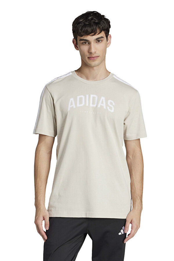 adidas M C COLLEG TEE      WONAL Bej Erkek Kısa Kol T-Shirt