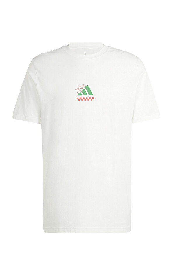 adidas M L PIZZA TEE       OWHIT Beyaz Erkek Kısa Kol T-Shirt