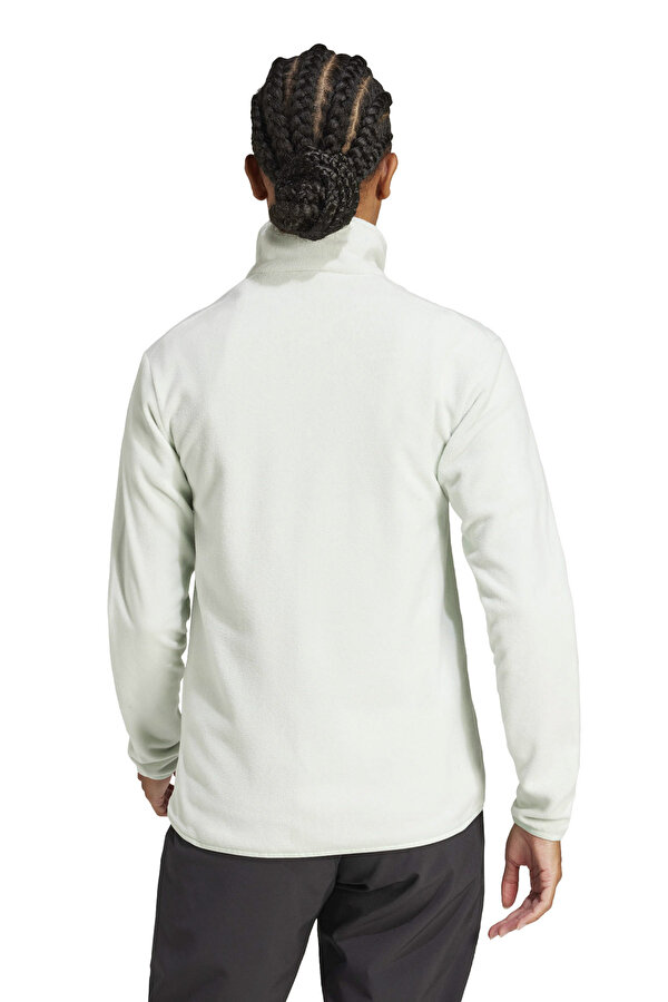 adidas W MT ESS FZ FL      LINGR PASTEL YESIL Kadın Polar Sweatshirt