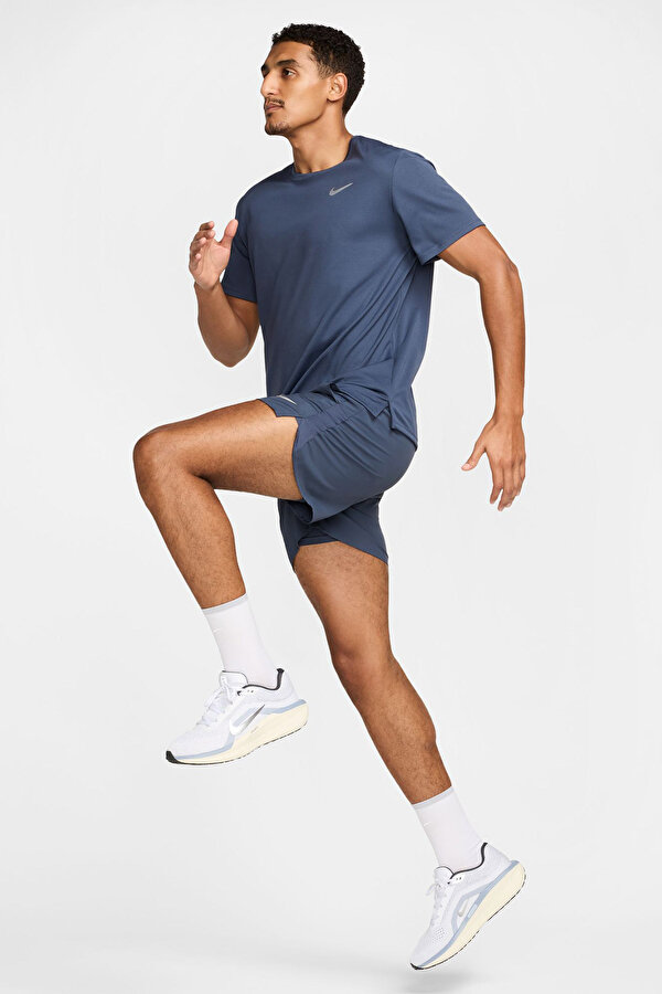 Nike Miler Mavi Erkek Kısa Kol T-Shirt