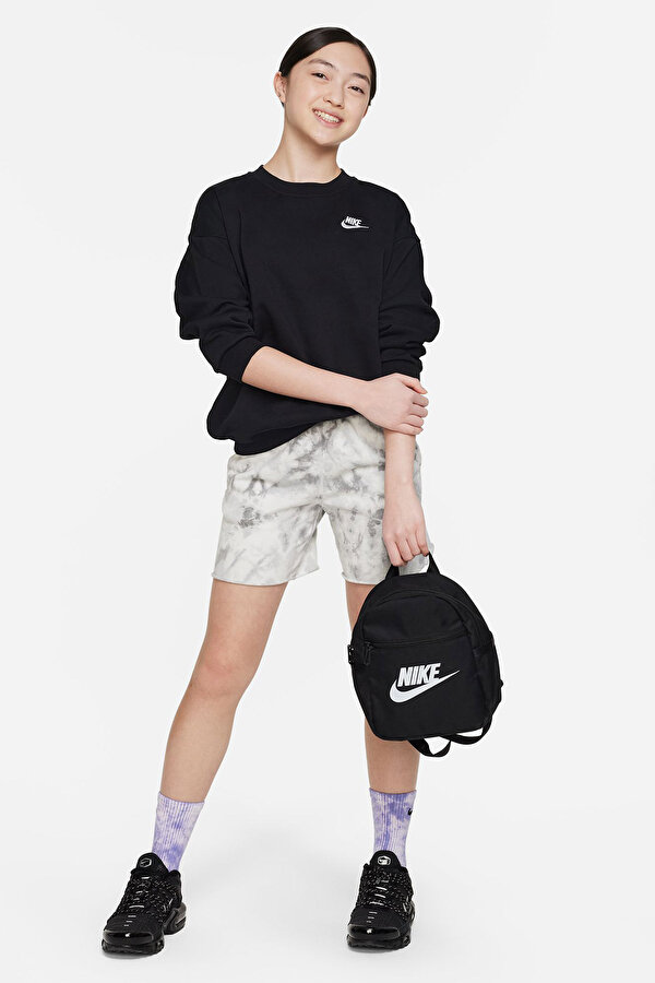 Nike Sportswear Club Flee Siyah Kız Çocuk Sweatshirt