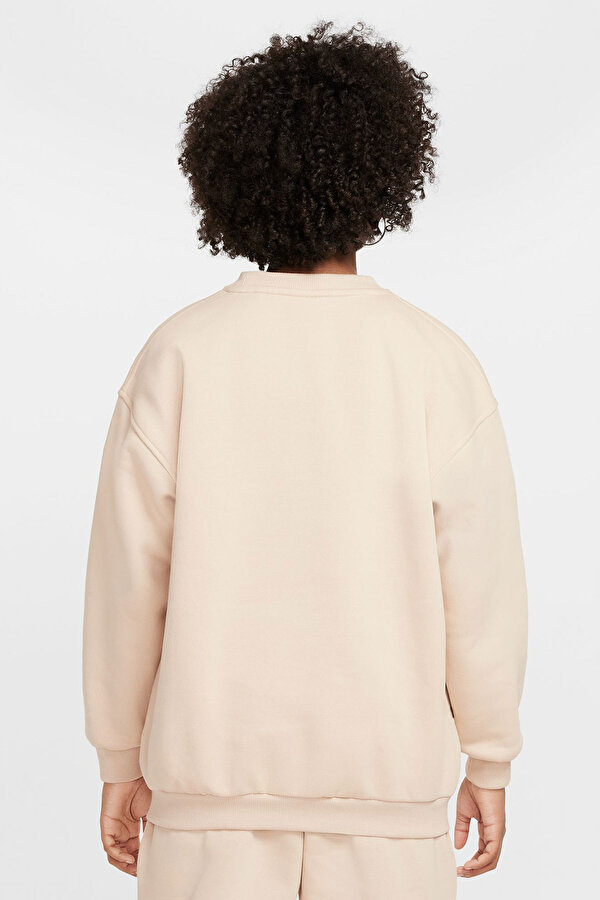 Nike Sportswear Club Flee Bej Kız Çocuk Sweatshirt