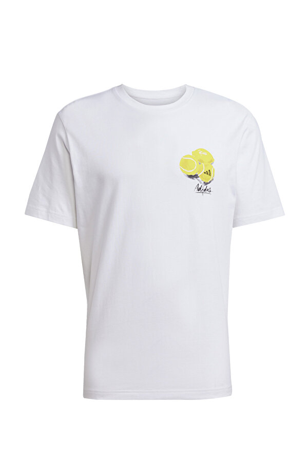 adidas M L SL LEMON T Beyaz Erkek Kısa Kol T-Shirt