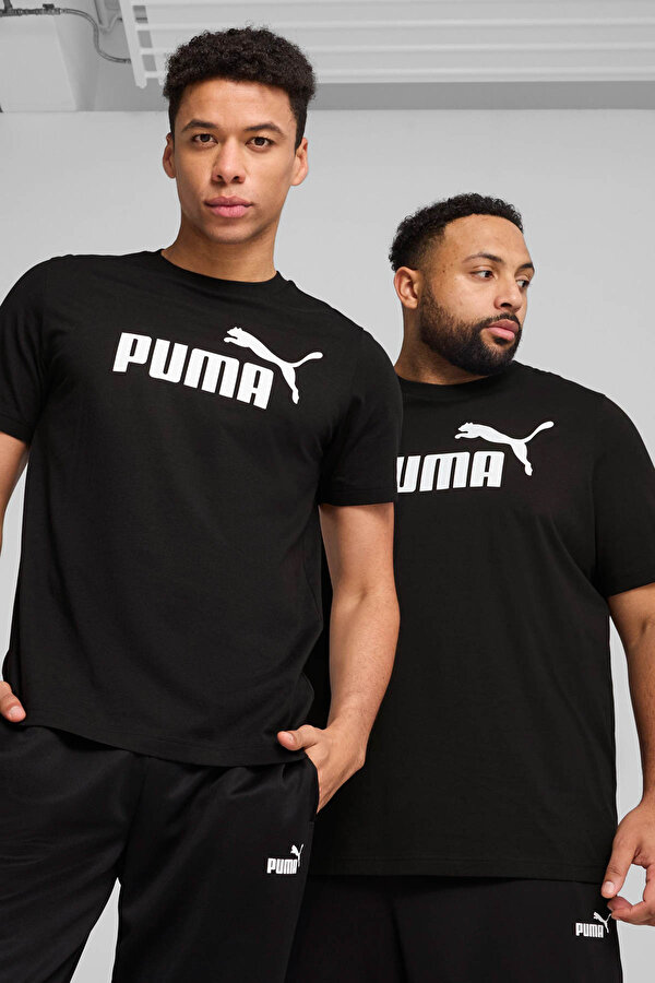 Puma ESS No. 1 Logo Tee Siyah Erkek Kısa Kol T-Shirt