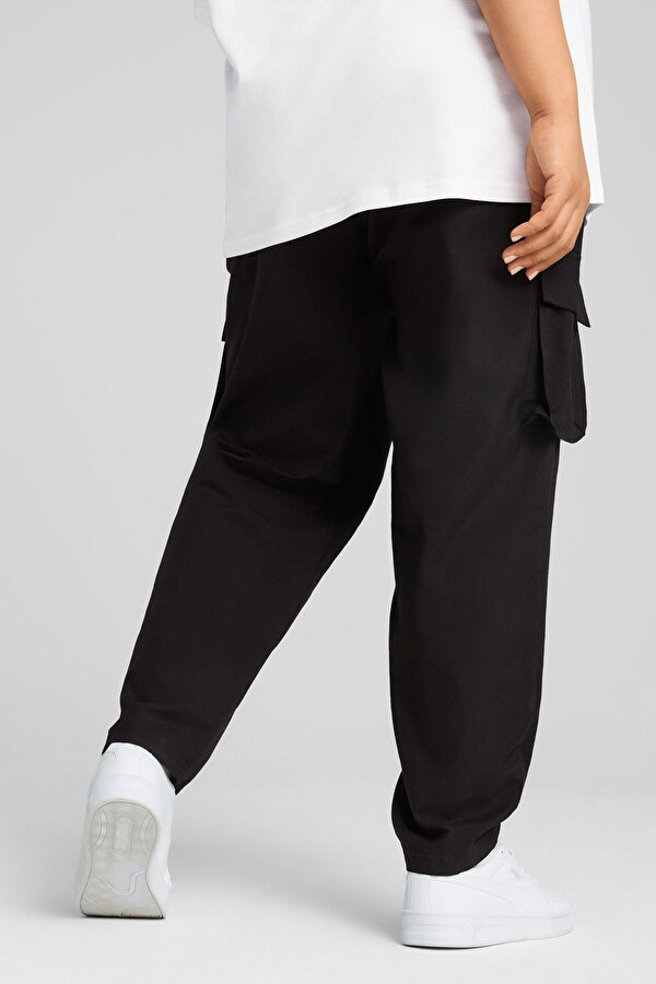 Puma ESS No. 1 Logo Woven Carg Siyah Kadın Eşofman Altı