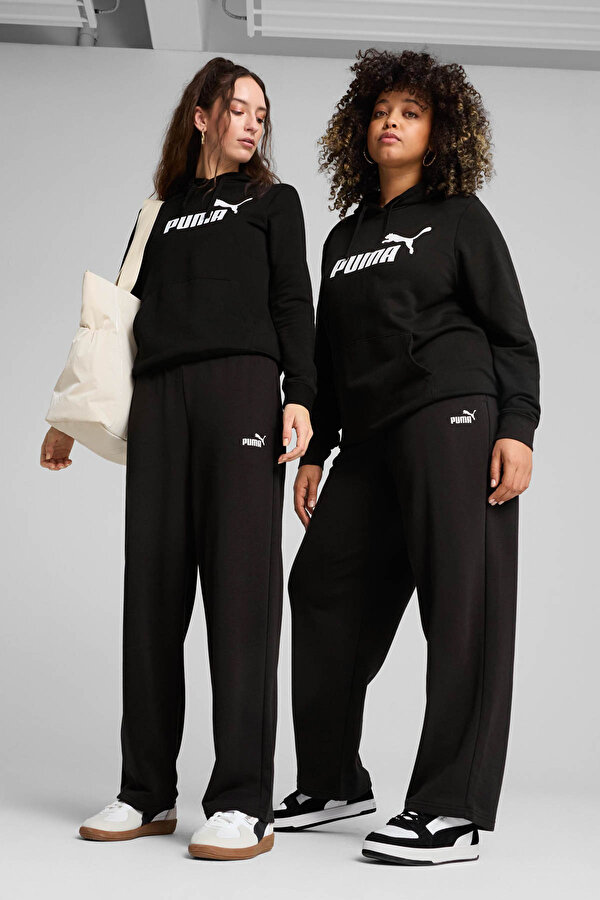 Puma ESS No.1 Logo Straight Pa Siyah Kadın Eşofman Altı