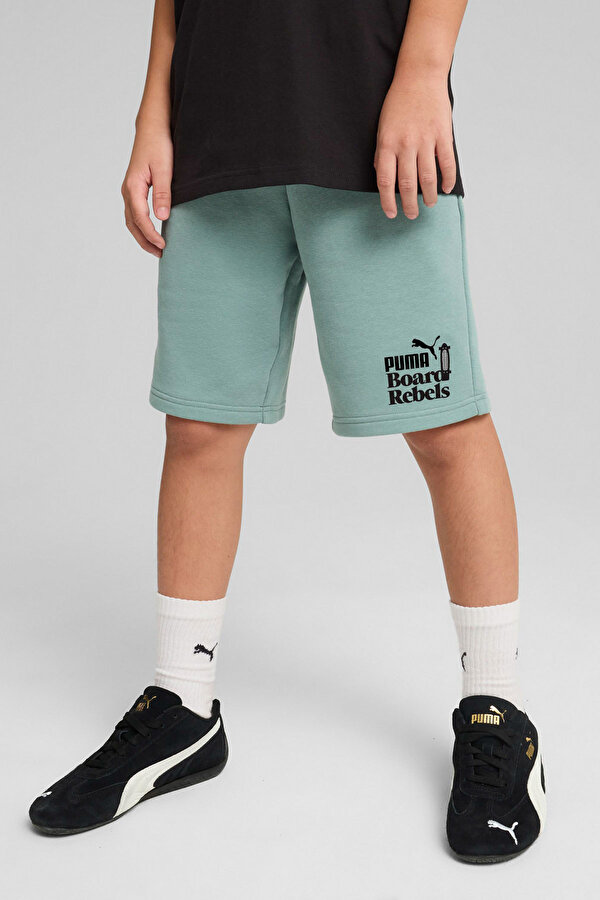 Puma MID90S Long Shorts TR B Yeşil Erkek Çocuk Şort