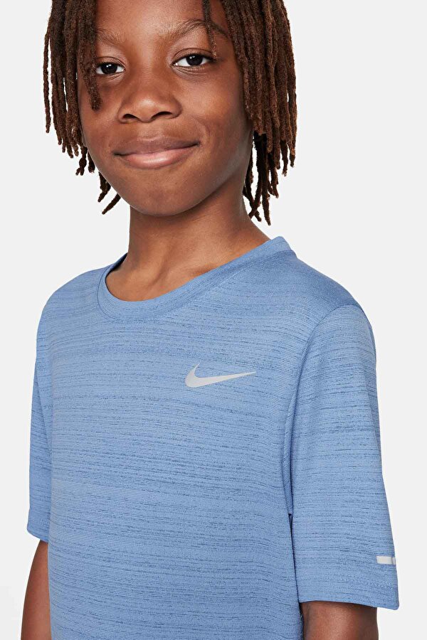 Nike Dri-FIT Miler Mavi Erkek Çocuk Kısa Kol T-Shirt