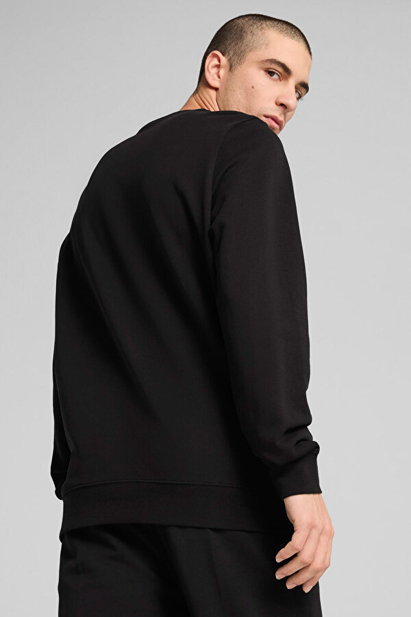 Puma ESS ELEVATED Crew Siyah Erkek Sweatshirt