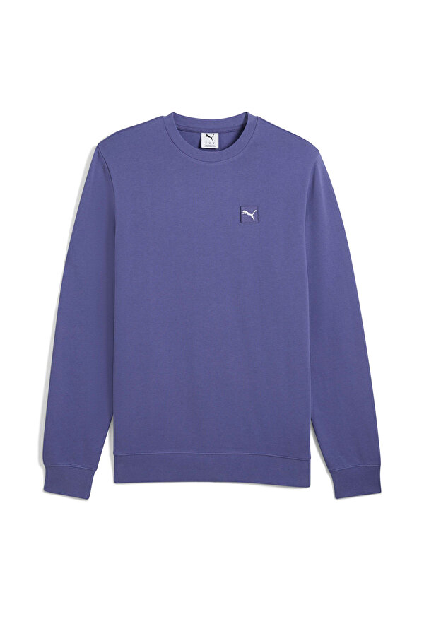 Puma ESS ELEVATED Crew Mavi Erkek Sweatshirt