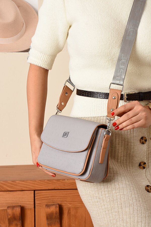 Just Polo Yeni Sezon Kolon Askılı 4 Bölmeli Kadın Omuz Çantası 21x16cm PBU2174