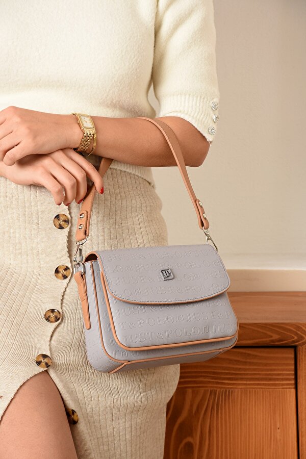 Just Polo Yeni Sezon Kolon Askılı 4 Bölmeli Kadın Omuz Çantası 21x16cm PBU2174
