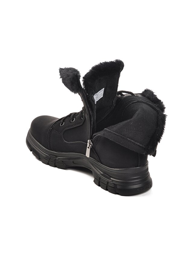 Ayakmod Siyah-Zümrüt İçi Polarlı Kadın Bot 24072 Z