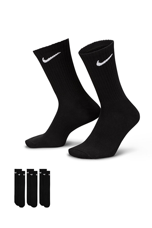 Nike U NK EVERYDAY LTWT CREW 3 Siyah Erkek Çorap