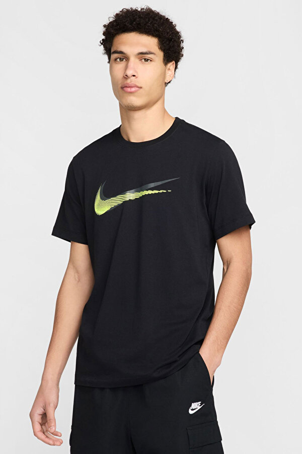 Nike M Nsw Tee 12Mo Swsh Sp25 Черный Мужчина Футболка
