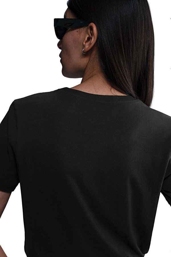 Nike W NSW CLUB SS TEE CC Siyah Kadın Kısa Kol T-Shirt
