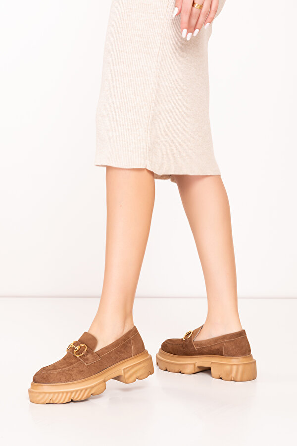 Gondol Kundura Gondol Hakiki Deri Hafif Taban Tokalı Oxford Ayakkabı wst.1318