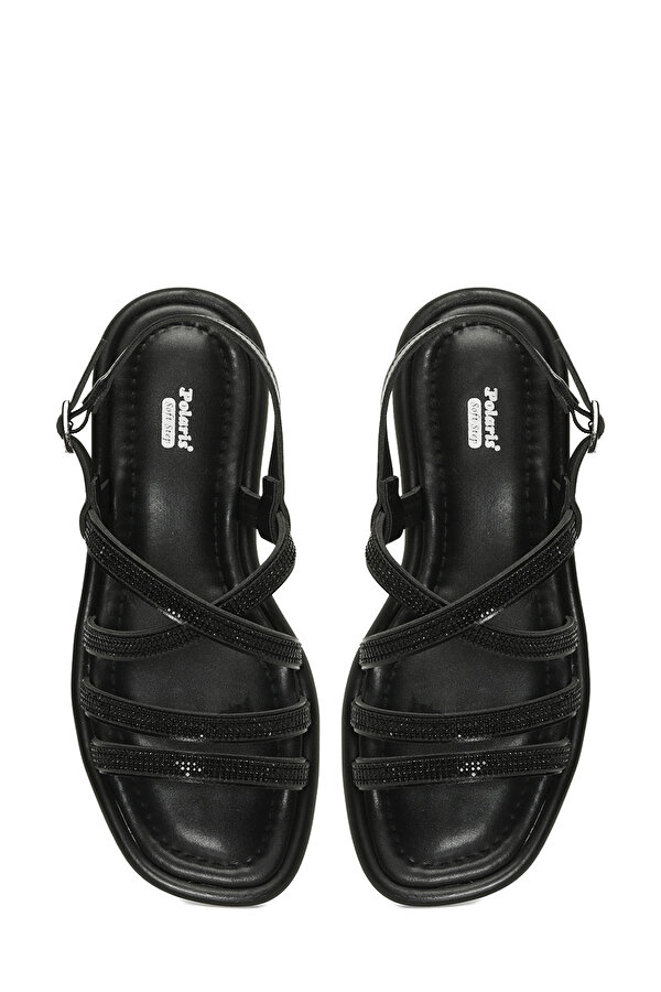 Polaris 325056.Z 5FX Siyah Kadın Düz Sandalet