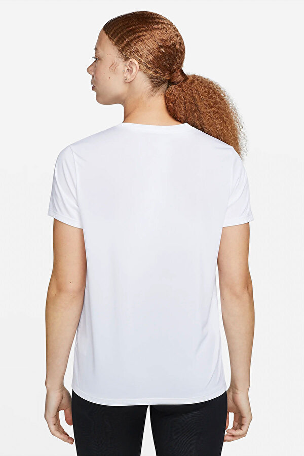 Nike W NK DF TEE RLGD LBR Beyaz Kadın Kısa Kol T-Shirt