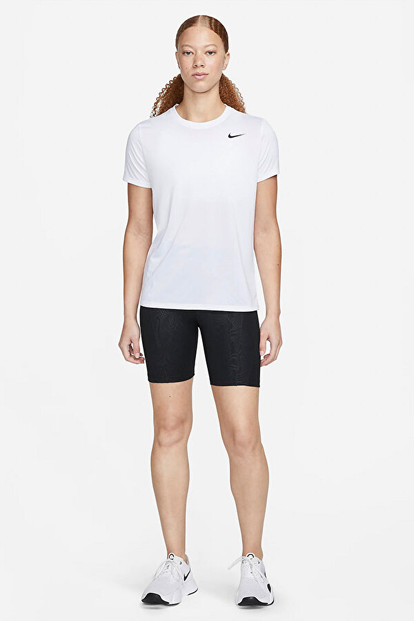 Nike W NK DF TEE RLGD LBR Beyaz Kadın Kısa Kol T-Shirt