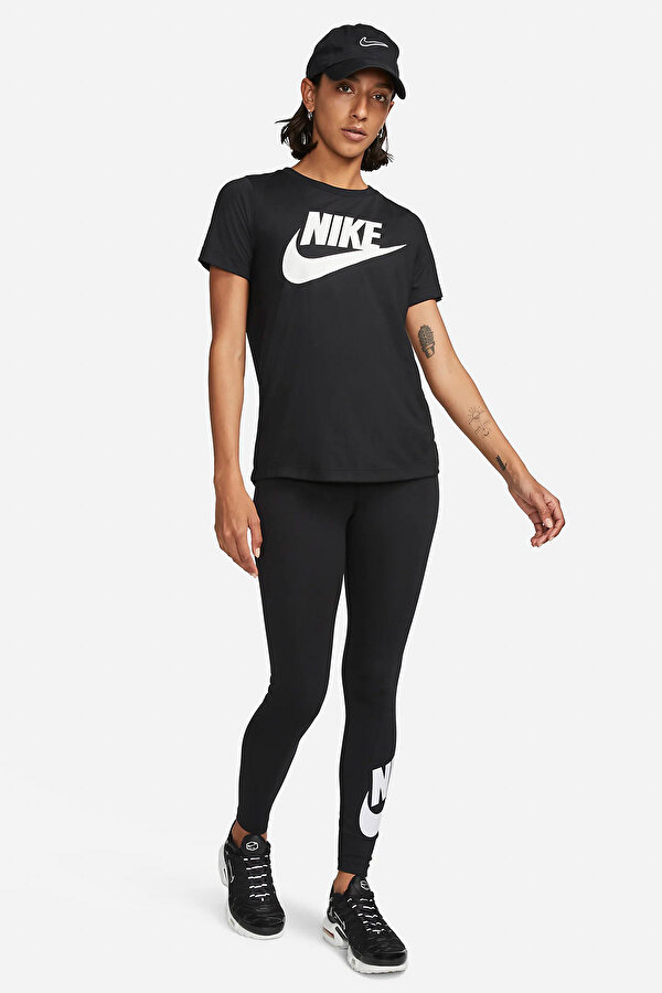 Nike W NSW NK CLSC GX HR TIGHT Siyah Kadın Tayt