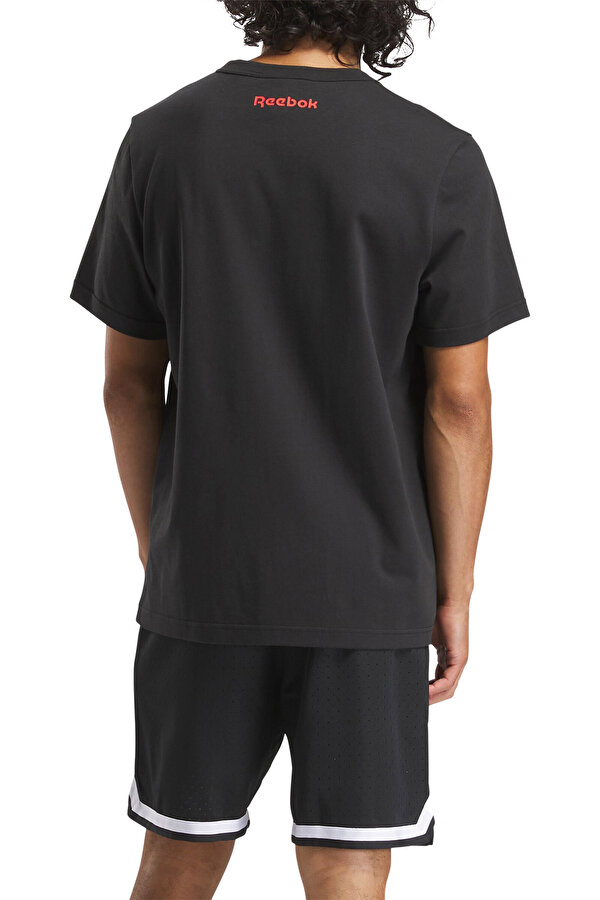 Reebok BASKETBALL T-SHIRT Siyah Erkek Kısa Kol T-Shirt