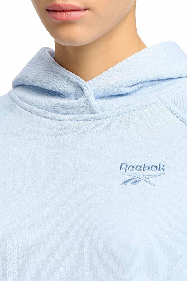 Reebok ICON ELEMENTS FT HOODIE Mavi Kadın Sweatshirt