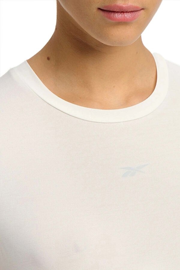 Reebok RBK-CHILL ATHLETIC TEE ECRU Woman Sleeve T-Sh