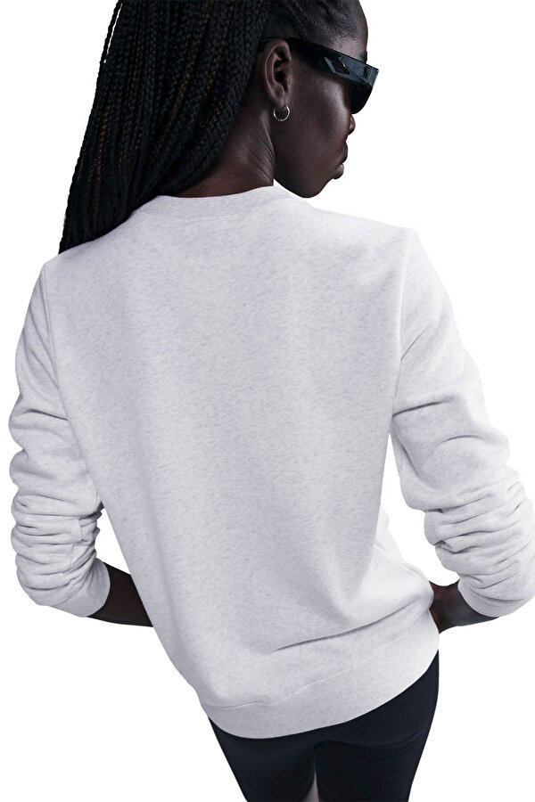 Nike W NSW CLUB FLC STD GX CRE Gri Kadın Sweatshirt