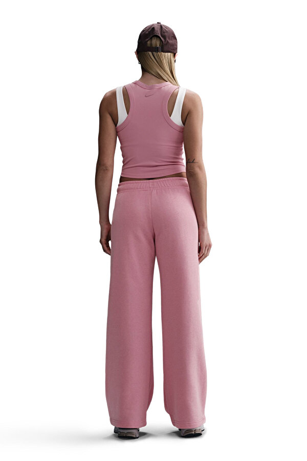 Nike W NSW CLUB FLC MR GX WIDE Pembe Kadın Eşofman Altı