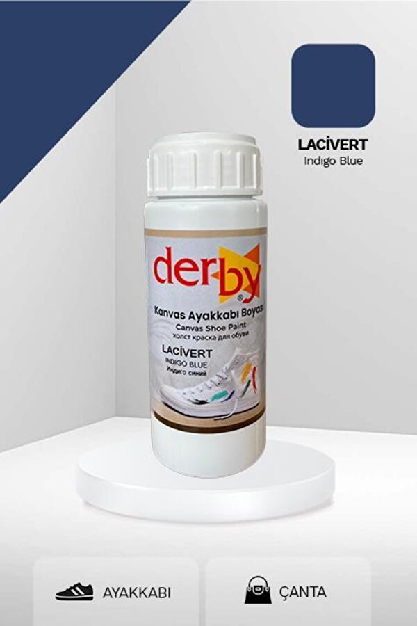 Derby Kanvas - Bez / Kumaş Ayakkabı Boyası 100 Ml - Lacivert