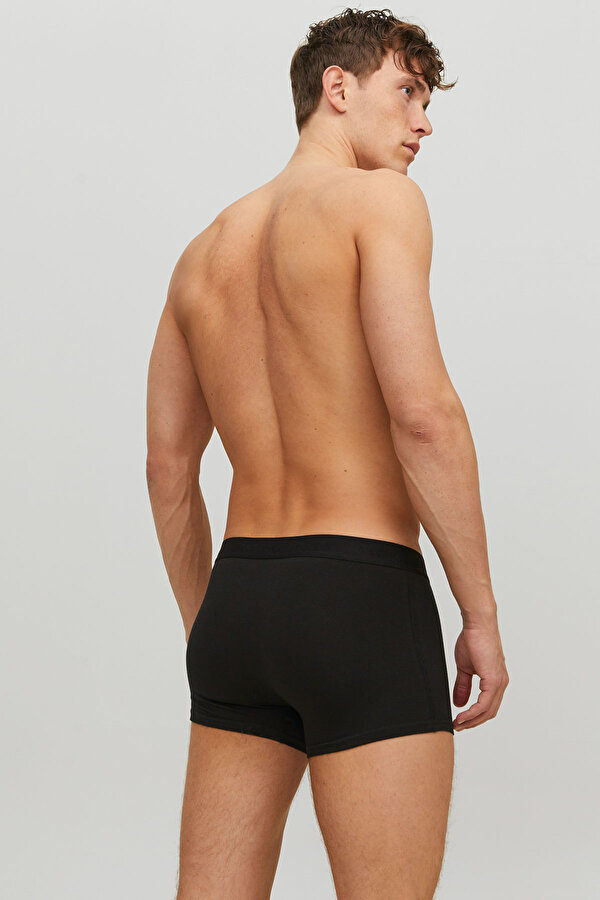 Jack & Jones JACWAISTBAND TRUNKS 3 PAC Siyah Erkek Boxer