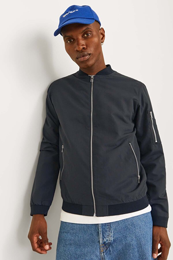 Jack & Jones JJERUSH BOMBER NOOS Siyah Erkek Ceket