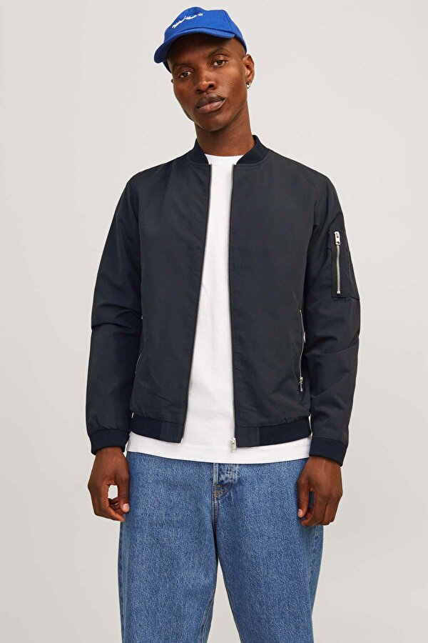 Jack & Jones JJERUSH BOMBER NOOS Siyah Erkek Ceket