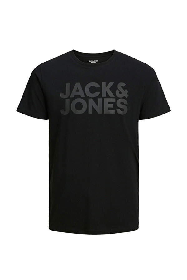 Jack & Jones JJECORP LOGO TEE SS O-NEC Siyah Erkek Kısa Kol T-Shirt