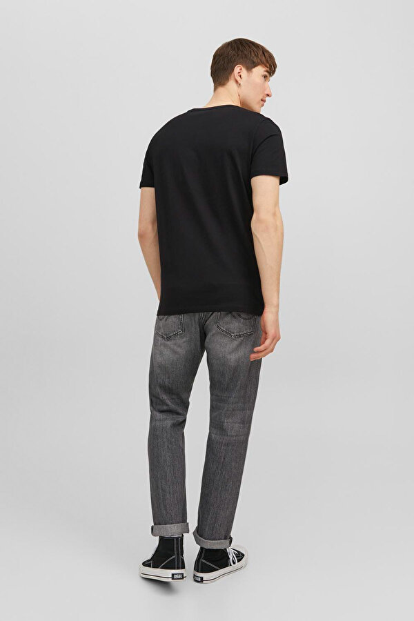 Jack & Jones JJECORP LOGO TEE SS O-NEC Siyah Erkek Kısa Kol T-Shirt